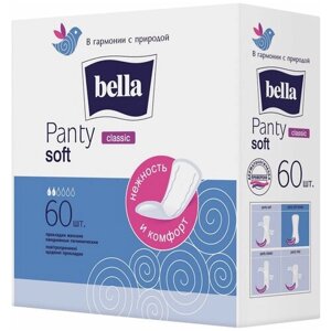 Прокладки ежедневные Bella Panty soft classic, 60 шт. G-N-395943005