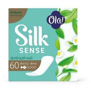 Прокладки ежедневные Ola! Silk Sense зеленый чай, 60 шт.