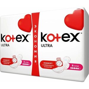 Прокладки Kotex Ultra Soft Super, 16 шт