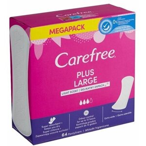 Прокладки женские Carefree PLUS LARGE light scent 64 шт.