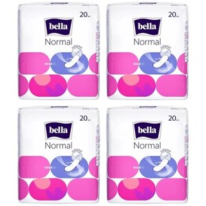 Прокладки женские гигиенические bella Normal, 20 шт. уп. 4 шт.
