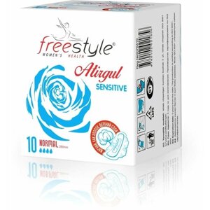 Прокладки женские гигиенические Free Style, 10 шт, 6 упаковок
