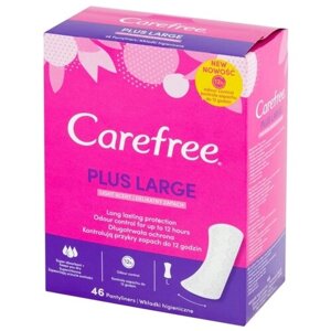 Прокладки женские сarefree PLUS LARGE LIGHT SCENT 46 шт.