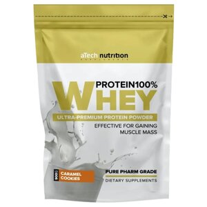 Протеин aTech Nutrition Whey Protein 100% Special Series, 900 гр., печенье и карамель