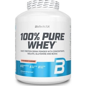 Протеин BioTechUSA 100% Pure Whey, 2270 гр., клубника