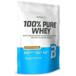 Протеин BioTechUSA 100% Pure Whey, 454 гр., фундук