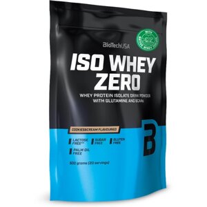 Протеин BioTechUSA Iso Whey Zero, 500 гр., печенье-крем