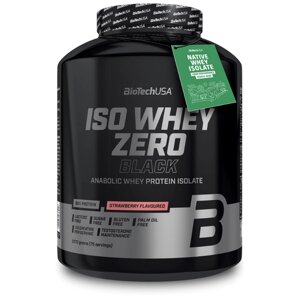 Протеин BioTechUSA Iso Whey Zero Black, 2270 гр., клубника