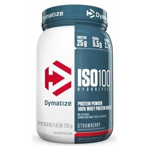 Протеин Dymatize ISO-100, 744 гр., клубника