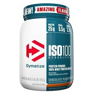 Протеин Dymatize ISO-100, 744 гр., шоколадно-арахисовое масло