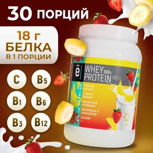 Протеин Ё|батон Whey Protein, 900 гр., клубника-банан