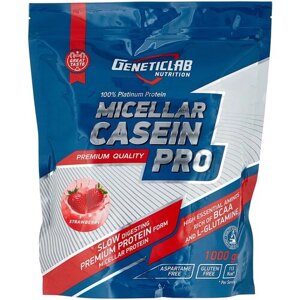 Протеин Geneticlab Nutrition Casein Pro, 1000 гр., клубника