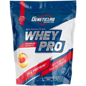 Протеин Geneticlab Nutrition Whey Pro, 1000 гр., банан-земляника