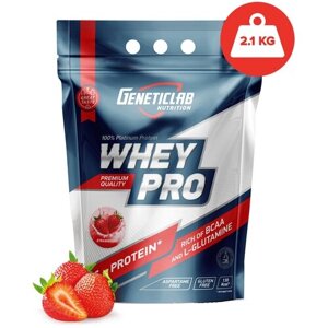 Протеин Geneticlab Nutrition Whey Pro, 2100 гр., клубника