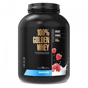 Протеин Maxler 100% Golden Whey New, 2270 гр., клубничный крем