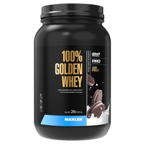 Протеин Maxler 100% Golden Whey New, 907 гр., печенье-крем