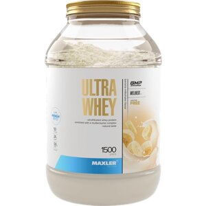 Протеин Maxler Ultra Whey, 1500 гр., банановый коктейль