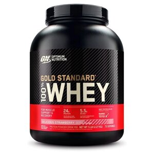 Протеин Optimum Nutrition 100% Whey Gold Standard, 2270 гр., клубника