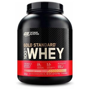 Протеин Optimum Nutrition 100% Whey Gold Standard, 2353 гр., клубника-банан