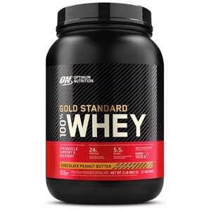 Протеин Optimum Nutrition 100% Whey Gold Standard, 909 гр., шоколадно-арахисовая паста