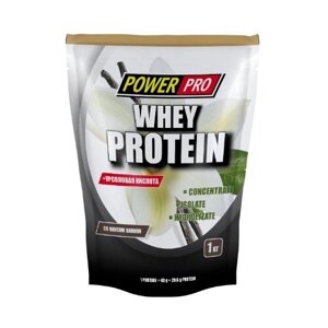 Протеин Power Pro Whey Protein, 1000 гр., ваниль