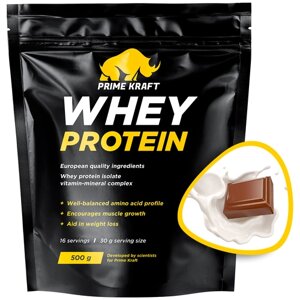 Протеин Prime Kraft Whey, 500 гр., молочный шоколад