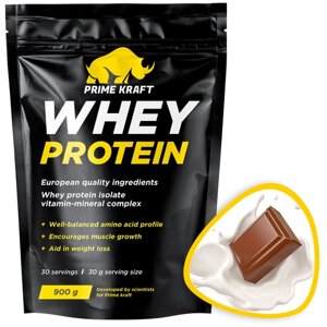 Протеин Prime Kraft Whey, 900 гр., молочный шоколад