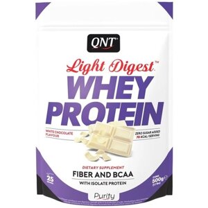 Протеин QNT Light Digest Whey Protein, 500 гр., белый шоколад