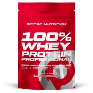 Протеин Scitec Nutrition 100% Whey Protein Professional, 1000 гр., клубника