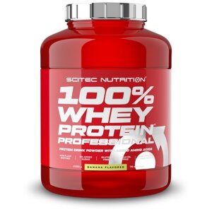 Протеин Scitec Nutrition 100% Whey Protein Professional, 2350 гр., банан