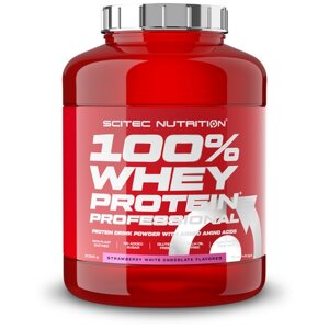 Протеин Scitec Nutrition 100% Whey Protein Professional, 2350 гр., клубника-белый шоколад