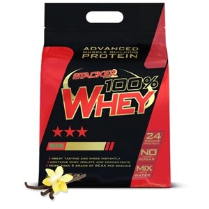 Протеин Stacker 2 100 % Whey Protein, 2000 гр., ваниль