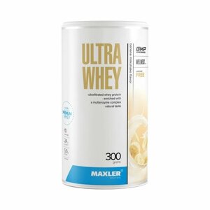 Протеин сывороточный для мужчин и женщин Maxler Ultra Whey 300г Банановый Молочный коктейль