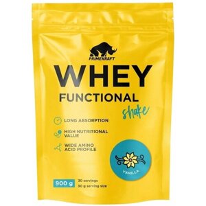 Протеин сывороточный Prime Kraft Whey Functional Shake (900 г) Ваниль