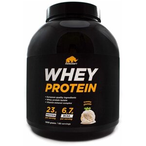 Протеин сывороточный PRIMEKRAFT Whey Protein, Сливочный пломбир (Creamy plombir), банка 1800 г / 60 порций