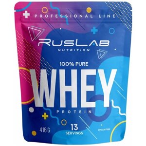 Протеин сывороточный WHEY 100% Pure, белковый коктейль (416 гр), вкус ванильное мороженое