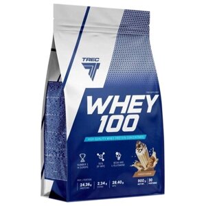 Протеин Trec Nutrition Whey 100, 900 гр., печенье