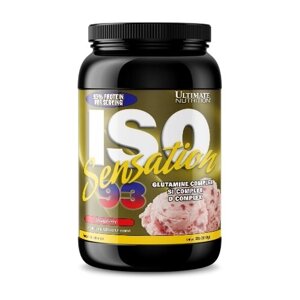 Протеин Ultimate Nutrition ISO Sensation 93, 910 гр., клубника