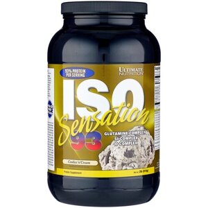 Протеин Ultimate Nutrition ISO Sensation 93, 910 гр., печенье-крем