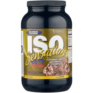 Протеин Ultimate Nutrition ISO Sensation 93, 910 гр., шоколадная помадка