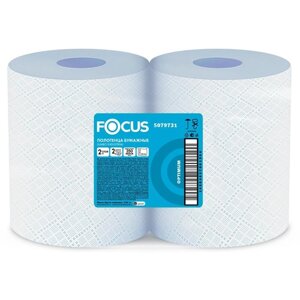 Протирочный материал Focus Jumbo 5079731 двухслойный, 1 упаковка - 2 рулона по 350 метров