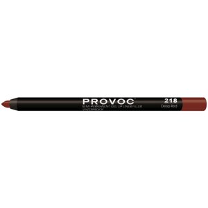Provoc гелевая подводка в карандаше для губ Semi-Permanent Gel Lip Liner, 218 deep red