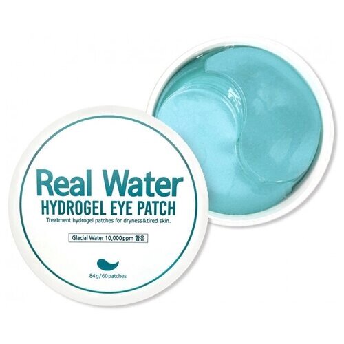 Prreti Увлажняющие гидрогелевые патчи для кожи вокруг глаз с ледниковой водой Real Water Hydrogel Eye Patch, 60 шт.