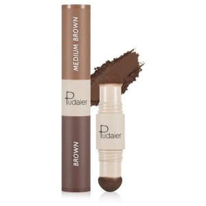 Pudaier Набор для бровей Perfect 2 In 1 eyebrow & hairline powder pen, коричневый