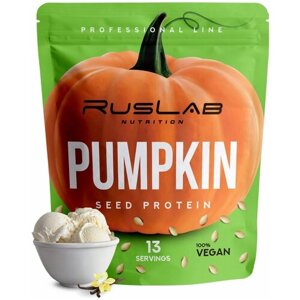 PUMPKIN SEED PROTEIN-протеин тыквенный, растительный протеин, веганский протеин, без ГМО (416 гр), вкус ванильное мороженое