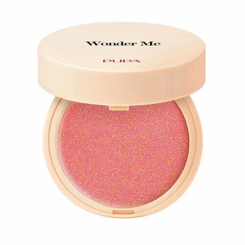 PUPA Румяна для лица компактные сверкающие WONDER ME BLUSH