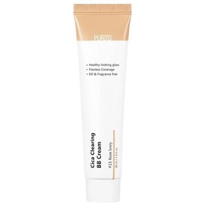 Purito BB крем Cica Clearing, SPF 38, 30 мл, оттенок: 15 rose ivory, 1 шт.