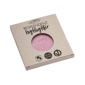 PuroBIO Пудра-Хайлайтер Resplendent Highlighter рефил, 02, розовый