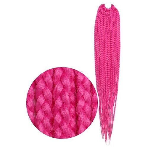 Queen Fair пряди из искусственных волос SIM-BRAIDS афрокосы, розовый