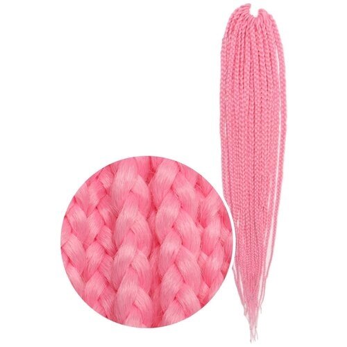 Queen Fair пряди из искусственных волос SIM-BRAIDS афрокосы, светло-розовый